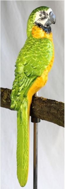 Gartenstecker Papagei | Keramikfigur | Keramikvogel | Gartendeko | Dekoration
