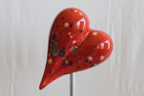 Tangoo Keramik-Herz mit Effektglasur