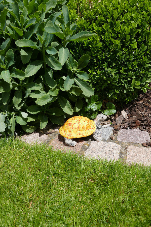 Keramik Schildkröte klein | Gelb Konfetti